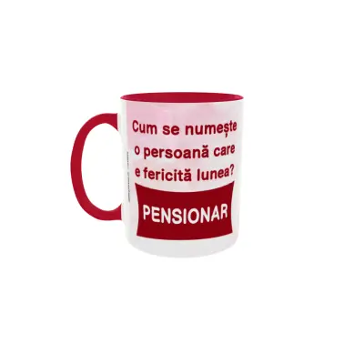 Cum se numeste o persoana care e fericita lunea, cana ceramica, 330ml, cgs1829